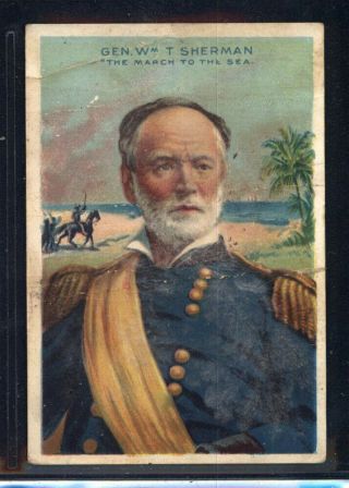 1911 T68 Heroes Of History Gen.  William T.  Sherman (gd) 695877