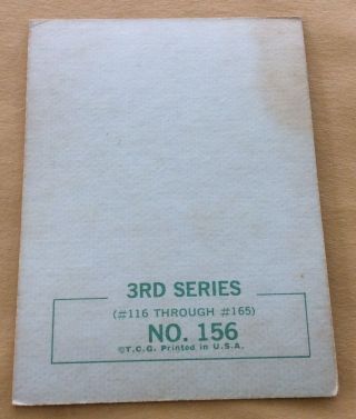 1964 Topps Beatles Black & White 3rd Series Trading Card 156 2