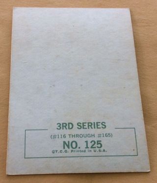 1964 Topps Beatles Black & White 3rd Series Trading Card 125 2