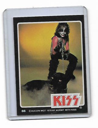 Vintage Donruss Rock Star Trading Cards 1979 Kiss Peter Criss With Panther