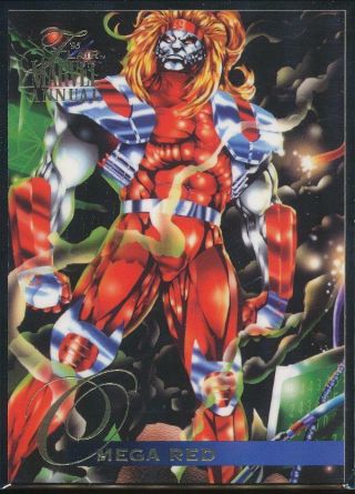 1995 Flair Marvel Annual Trading Card 18 Omega Red
