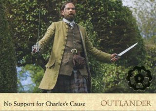 Outlander Season 2 Gold Jacobite Seal Base Card 09 No Support For Charles 