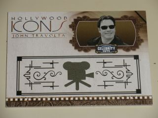 2008 Donruss Americana Celebrity Cuts Hollywood Icons Relic John Travolta 50/100