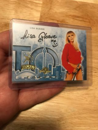 2014 Benchwarmer Hockey Fall Expo Authentic Autograph Lisa Gleave