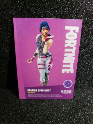 Fortnite trading cards holo Panini Sparkle Specialist 236 Epic outfit 2