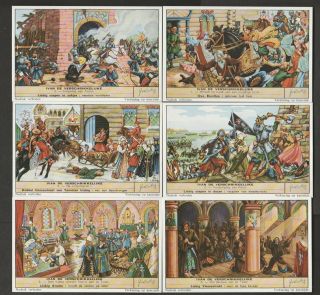 Liebig Trading Cards Set Of 6 In Dutch - Ivan The Terrible