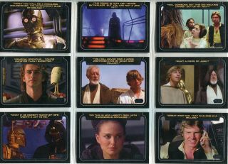 Star Wars Galactic Files 2 Complete 10 Card Chase Set Classic Lines