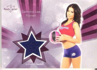 2014 Benchwarmer Basketball Authentic Swatch Trading Card Gemma Lee Farrell