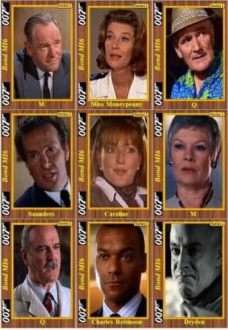 James Bond Mi6 Movie Trading Cards Series 1 007 Moneypenny Q M Judi Dench