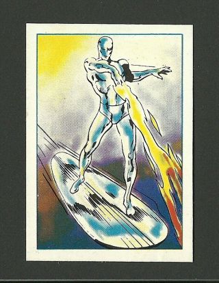 The Silver Surfer Marvel Comics Superheroes Vintage 1981 Spanish Comic Card