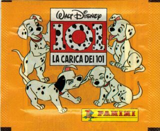 Italy 1995 Panini Walt Disney 101 Dalmatians Sticker Pack - La Carica Del 101