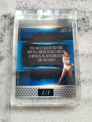 Ursula Andress 1/1 trading card 2