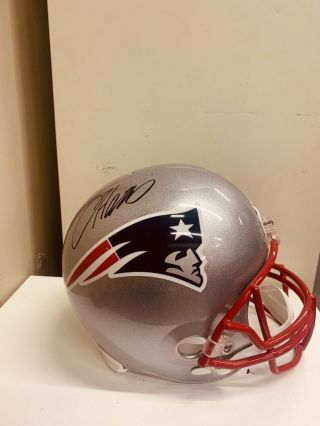 Damien Harris Autographed England Patriots Full Size Helmet Beckett