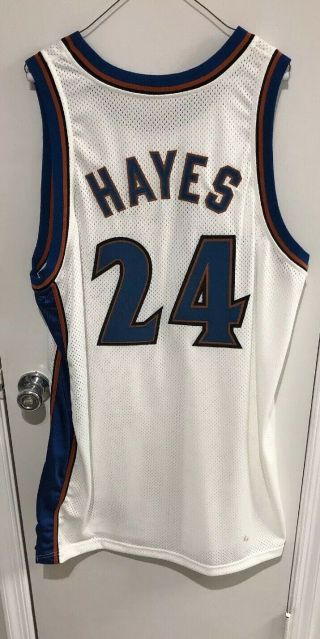 Jarvis Hayes 24 (washington Wizards) (signed) Game Jersey Size 52