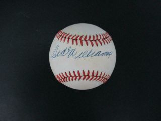 Ted Williams Signed Baseball Autograph Auto Psa/dna Ag07621