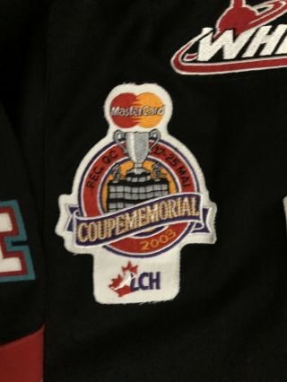 Mike Card Game Worn 02/03 Kelowna Rockets Jersey w/ Memorial Cup Patch 3