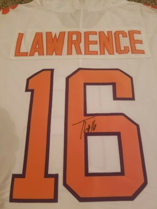 Trevor Lawrence Clemson 16 Signed Jersey