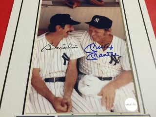 Mickey Mantle and Billy Martin Signed 5x7 Photo with Certificate of Authenticity 3