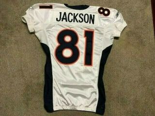 RARE 06 Nate Jackson Denver Broncos Game Issued 81 Worn Nameplate Jersey 06 - 44 2