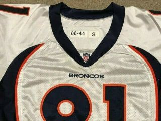 RARE 06 Nate Jackson Denver Broncos Game Issued 81 Worn Nameplate Jersey 06 - 44 3