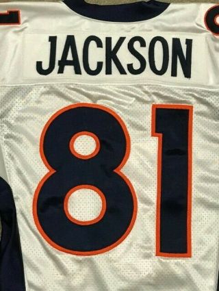 RARE 06 Nate Jackson Denver Broncos Game Issued 81 Worn Nameplate Jersey 06 - 44 7