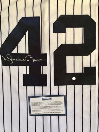 Mariano Rivera Autographed Authentic York Yankees Jersey Steiner