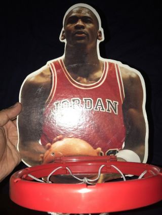 Michael Jordan Mini Basketball Court Collectible Chicago Jersey “rare” Ohio Art