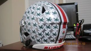 Dwayne Haskins Ohio State Buckeyes Rose Bowl Riddell Speed flex football helmet 5