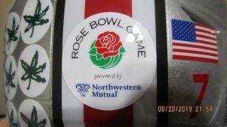 Dwayne Haskins Ohio State Buckeyes Rose Bowl Riddell Speed flex football helmet 7