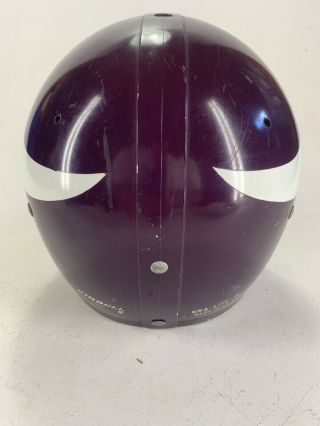 1970s Riddell Kra - Lite - 8 Suspension Football Helmet NFL Minnesota Vikings 7 1/8 4