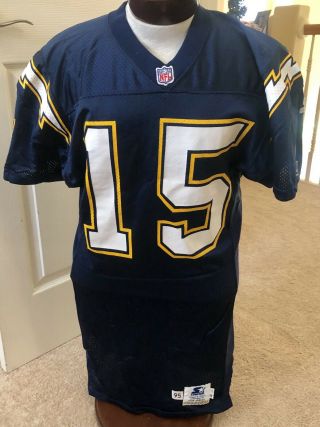 1995 San Diego Los Angeles Chargers Game Vintage Football Jersey 15 Nfl La