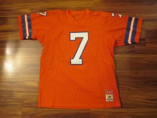 Vintage Macgregor Sand - Knit Denver Broncos John Elway 7 Orange Jersey - Men 