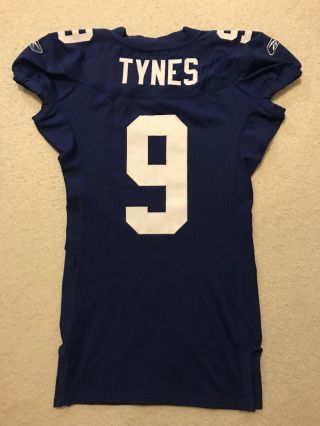 Lawrence Tynes York Giants Authentic Ripon Game Worn Issued Jersey 46 3