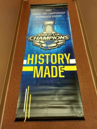 St Louis Blues 2019 Stanley Cup Champs Street Banner - 2 Sided Alexander Steen