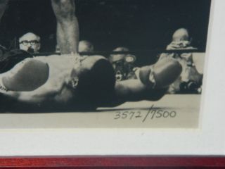 MUHAMMAD ALI SIGNED PHOTO OVER LISTON FOSSIL WATCH SET LIMITED EDITION 5