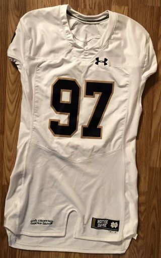 Notre Dame 2015 Under Armour Team Issued Jersey 97