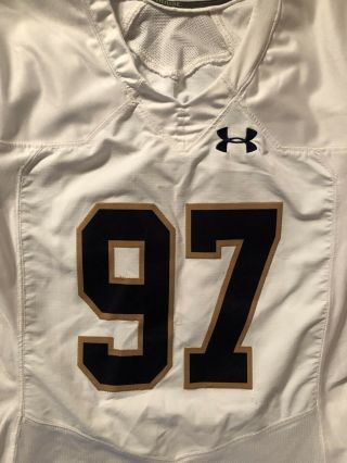 Notre Dame 2015 Under Armour Team Issued Jersey 97 2