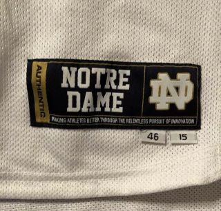 Notre Dame 2015 Under Armour Team Issued Jersey 97 5