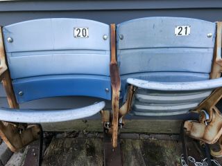 Old Yankee Stadium Seats,  Blue,  Set Of 2 - Ny Yankees