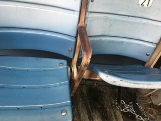 Old Yankee Stadium seats,  BLUE,  set of 2 - NY YANKEES 3