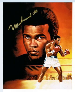 Muhammad Ali Signed Photo Portrait,  Jsa Certification.  In Person Autograph 8x10