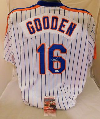 Dwight Doc Gooden Signed / Autographed Pinstripe Mets Jersey Jsa