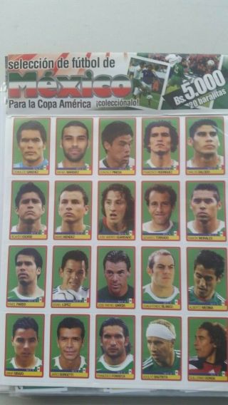 Panini Copa America 2007 Complete Set, 5