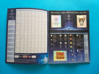 Champions League 2011/12 (Panini) - Complete album 2