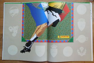 Panini Foot ' 91 - French League Sticker Album & RARE Poster Inside 2