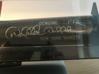 Signed Derek Jeter Baseball Bat P72 Steiner Sports in display case w 10