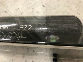 Signed Derek Jeter Baseball Bat P72 Steiner Sports in display case w 3