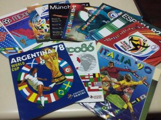 Set 11 Albums Panini Official Fifa World Cup Completes Reprinted Reimpreso