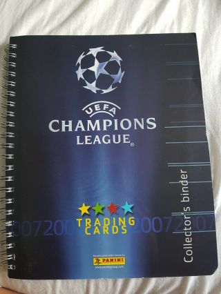 Complete 192 Cards Panini 2007 Champions League Football Trading Card Binder