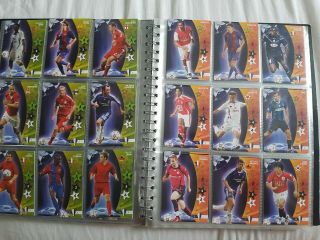 Complete 192 cards Panini 2007 Champions League Football Trading Card Binder 6